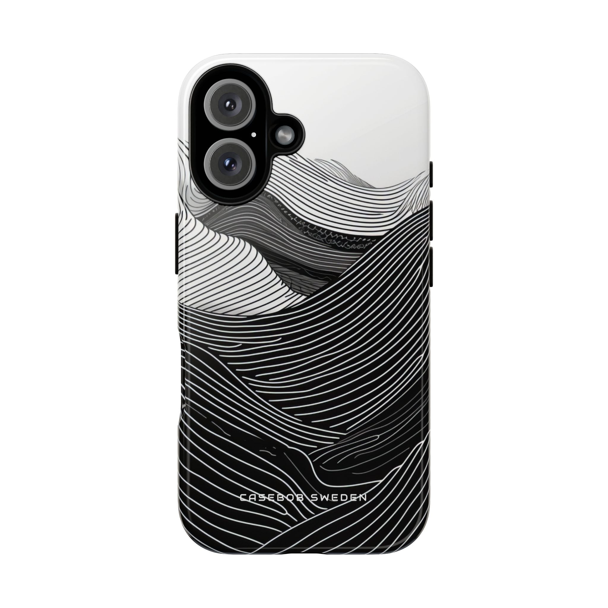 Undulating Horizon Waves iPhone 16 - Tough Phone Case