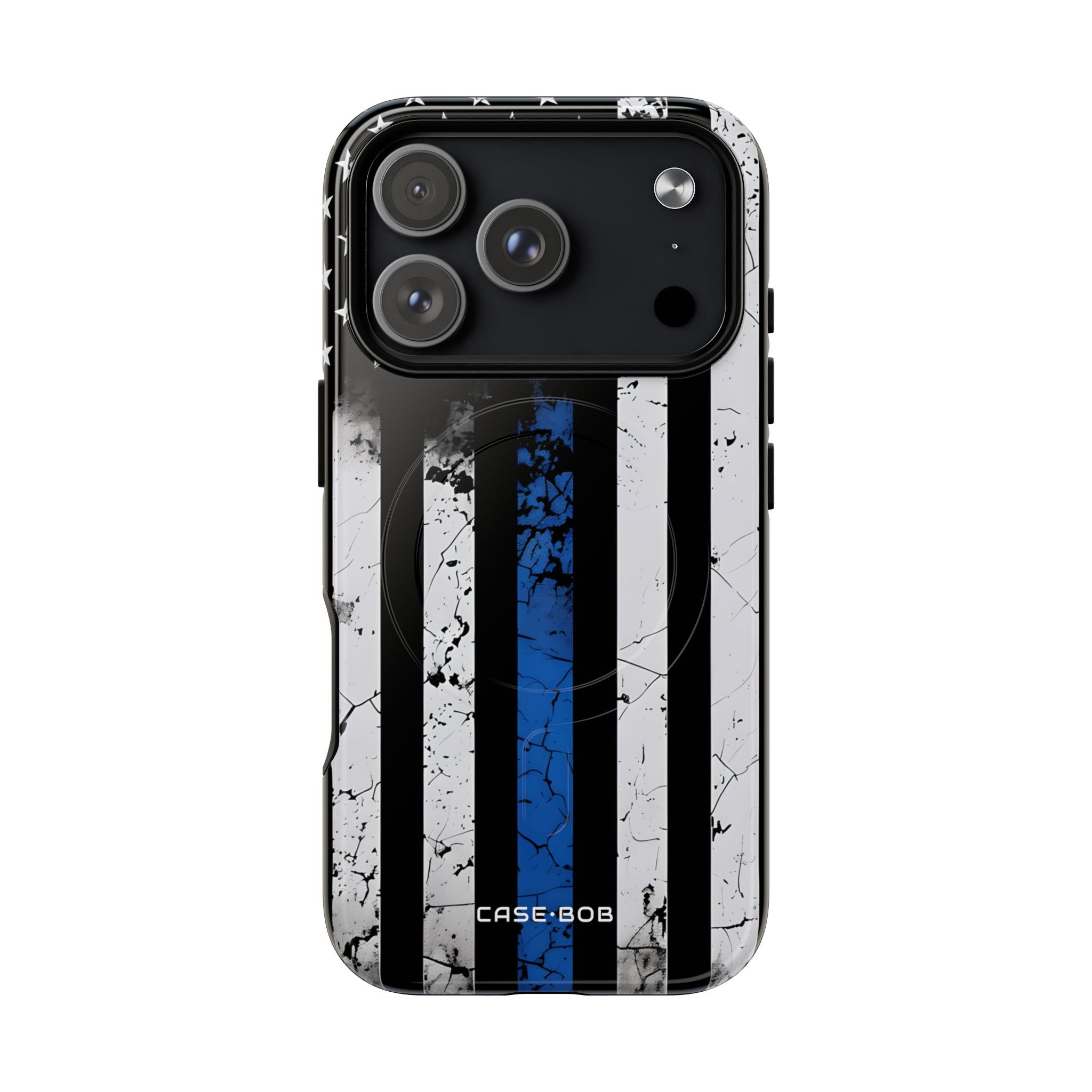 Blue Stripe Flag iPhone 17 Pro Case - Tough+