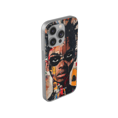 Masked Portrait Drips iPhone 14 Pro Case - Soft