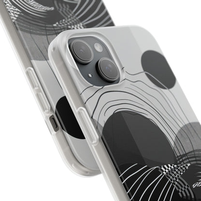 Monochrome Dynamics | Flexible Phone Case for iPhone