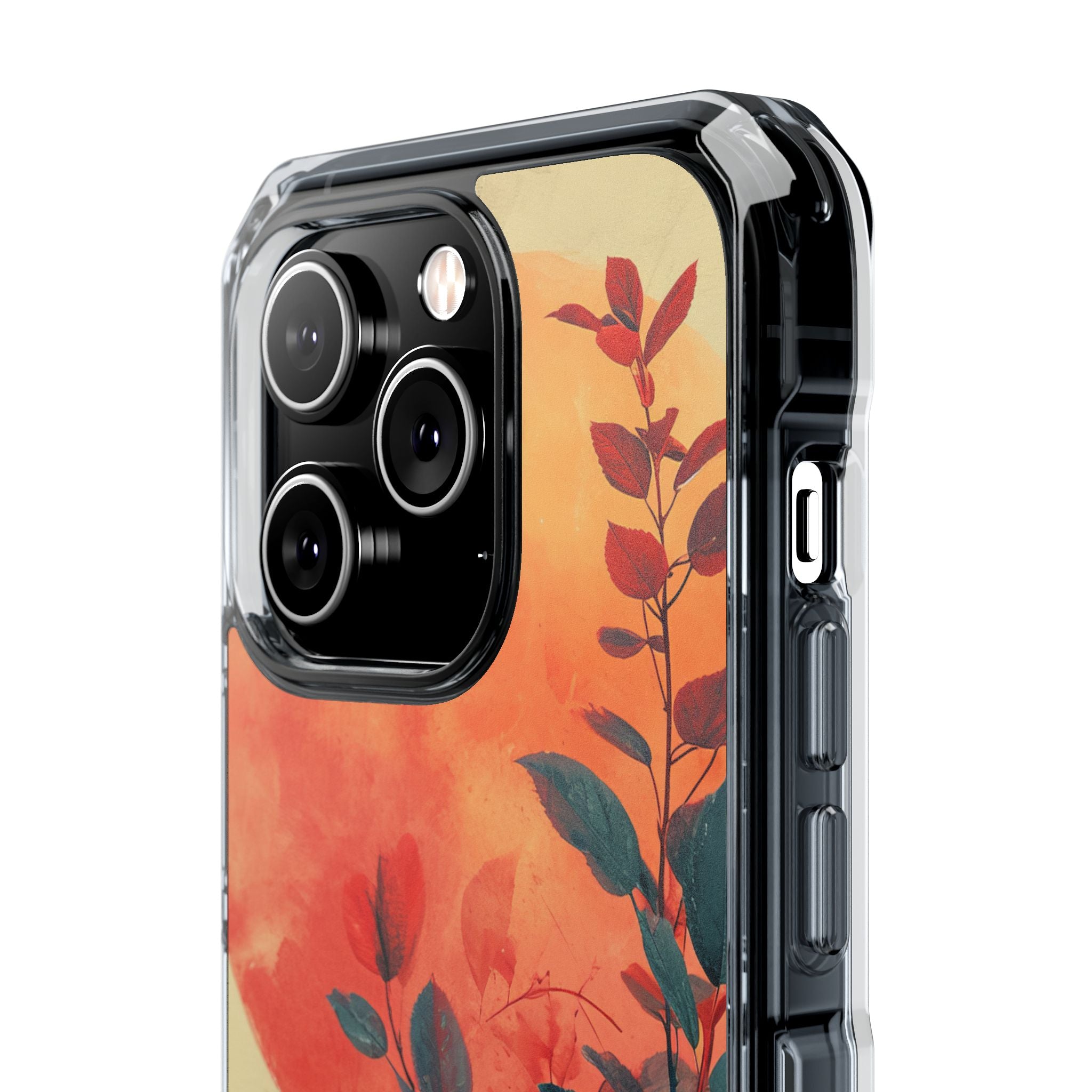 Orange Sun Harmony - Clear Impact iPhone 14 Phone Case