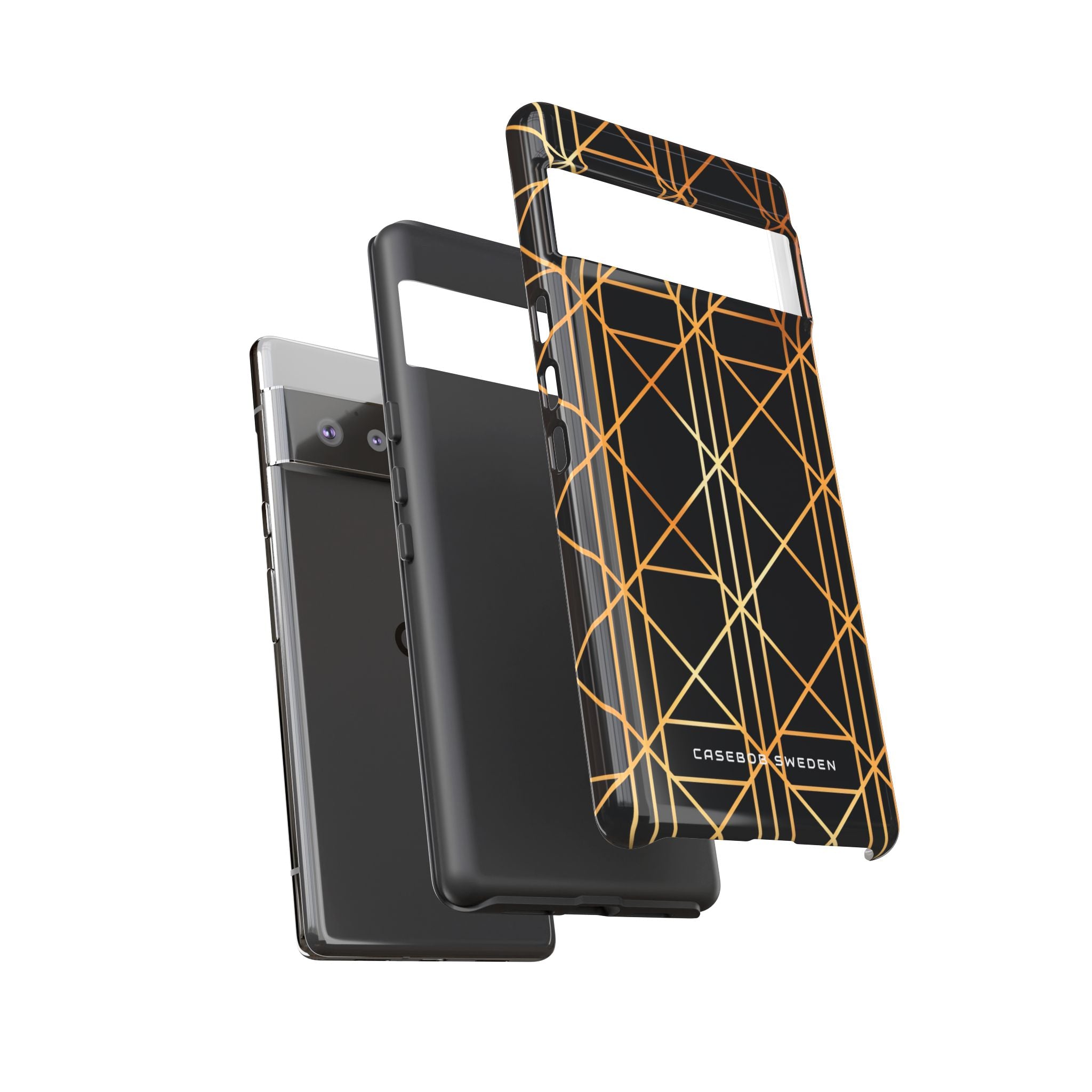 Golden Geometric Elegance Google Pixel 6 - Tough Phone Case