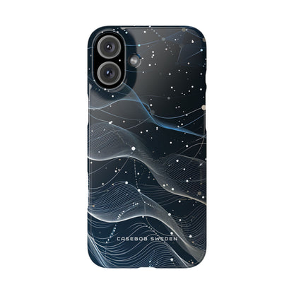 Gradient Neural Waves iPhone 16 - Slim Phone Case