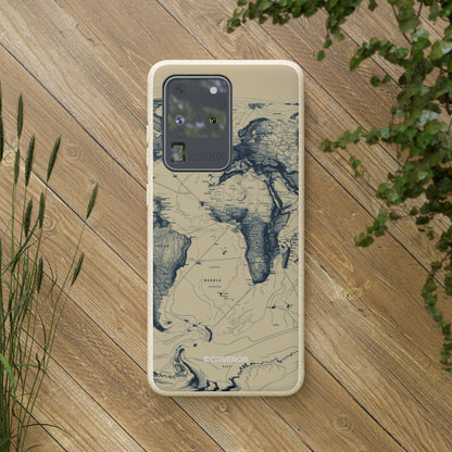 Vintage World Map | Biodegradable Phone Case