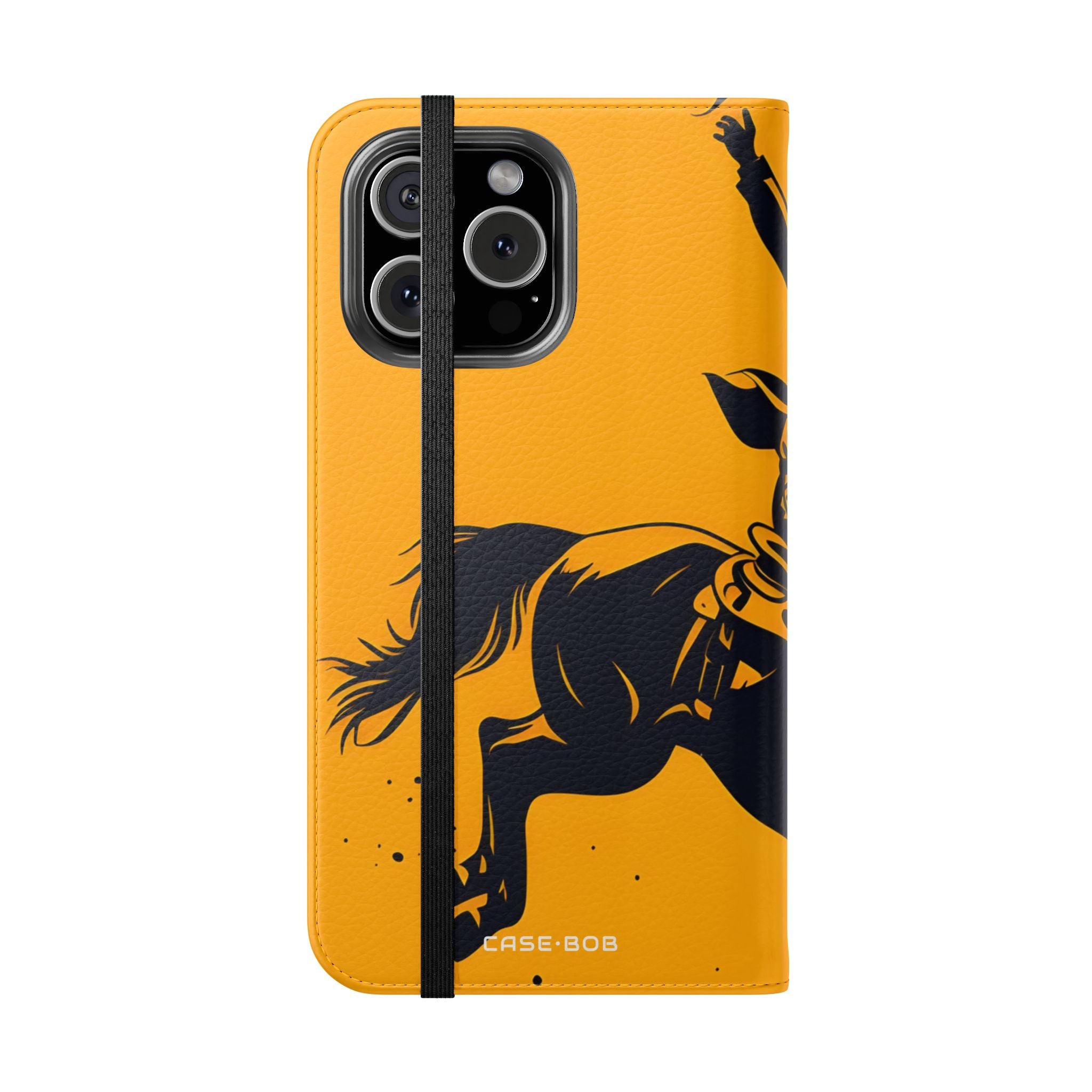 Bucking Cowboy Shadow - iPhone 16 Max Case - Wallet