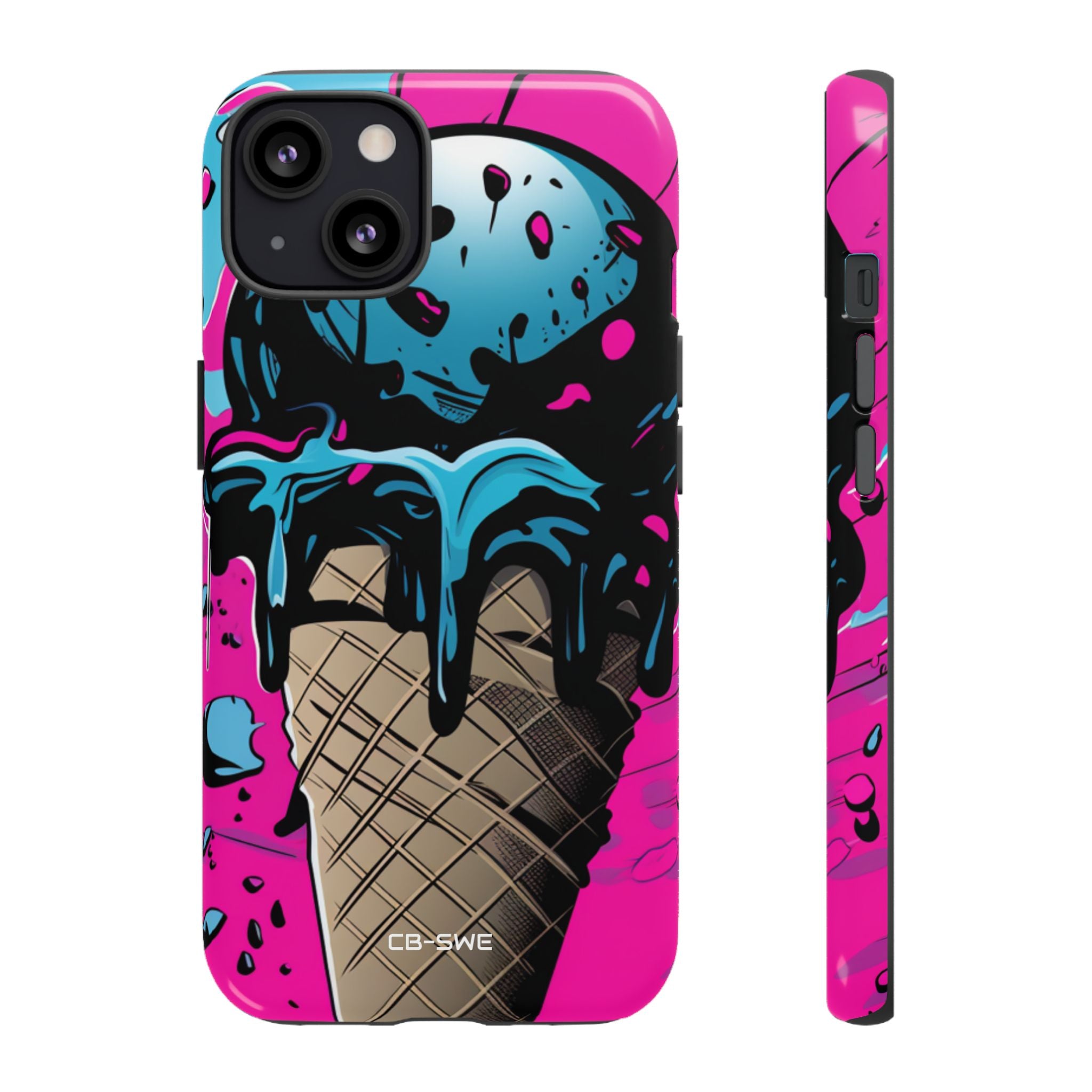 Vibrant Ice Cream Splash - iPhone Case