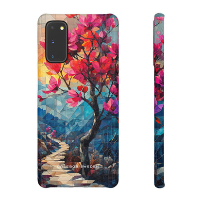 Vibrant Geometric Tree Landscape Samsung S20 - Slim Phone Case