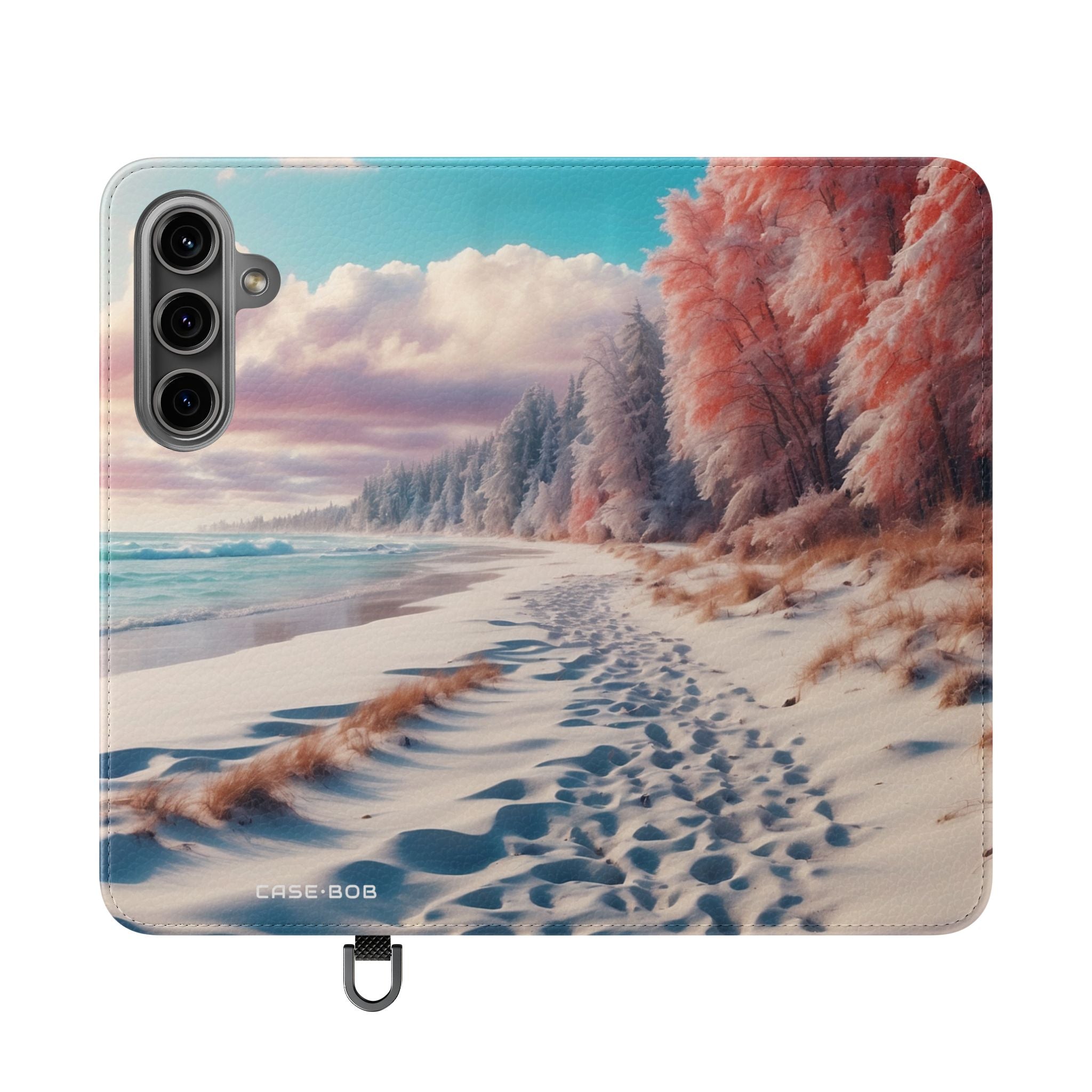 Snowy Footprints - Samsung S24 Case - Wallet