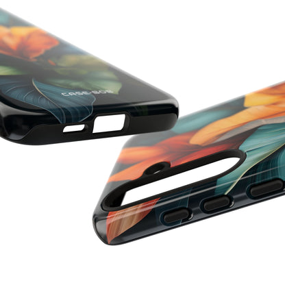 Tropical Leafburst Samsung S24 Plus Case - Tough