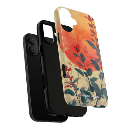 Orange Sun Harmony - Tough iPhone 16 Phone Case