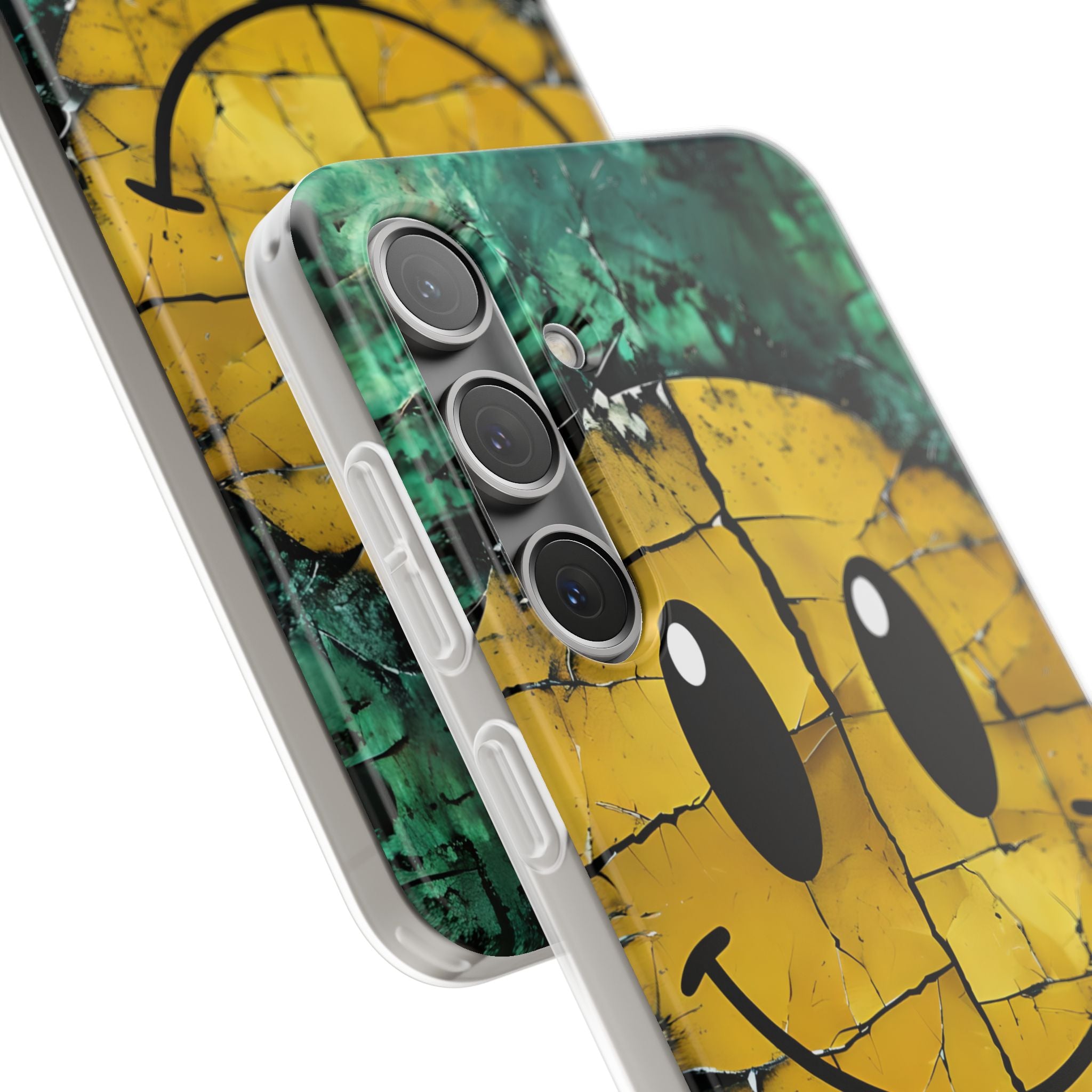 Cracked Smiley Samsung S24 Plus Case - Soft
