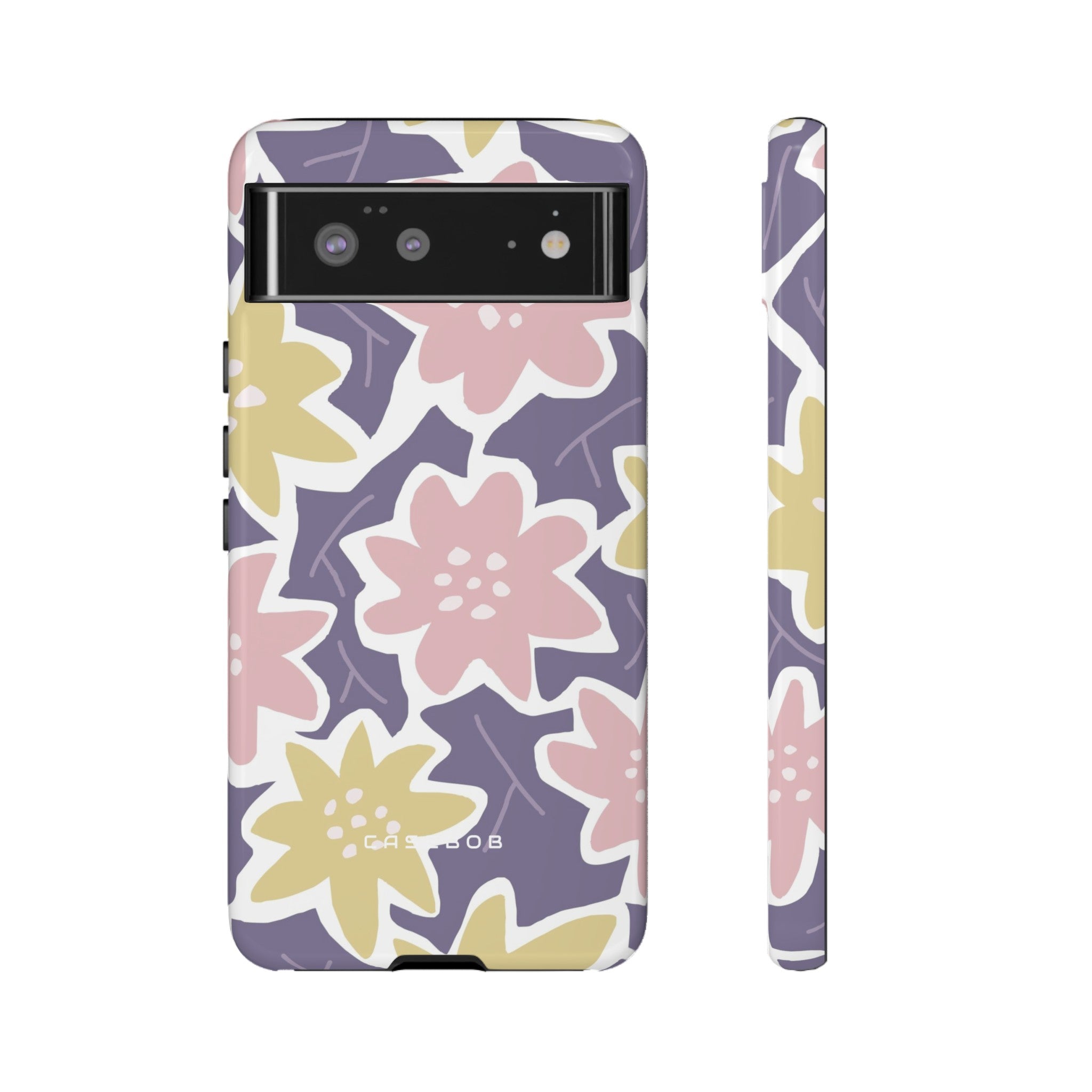 Purple Happy Flower - Protective Phone Case