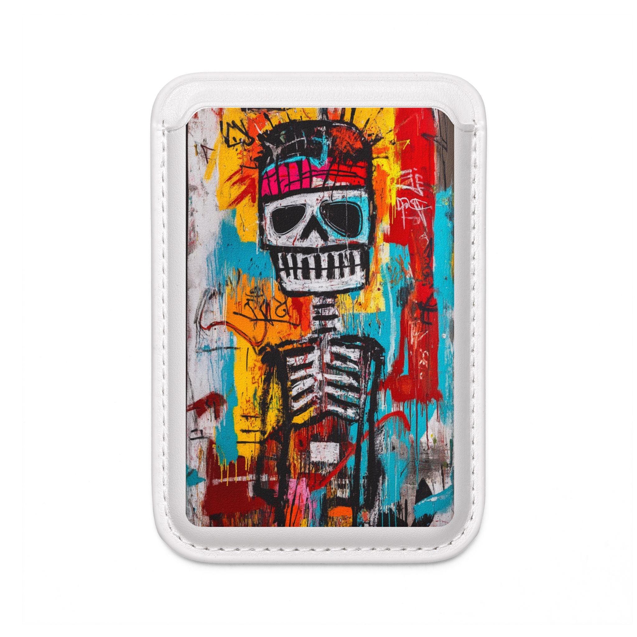Neon Skull Chaos Wallet – MagSafe Ready