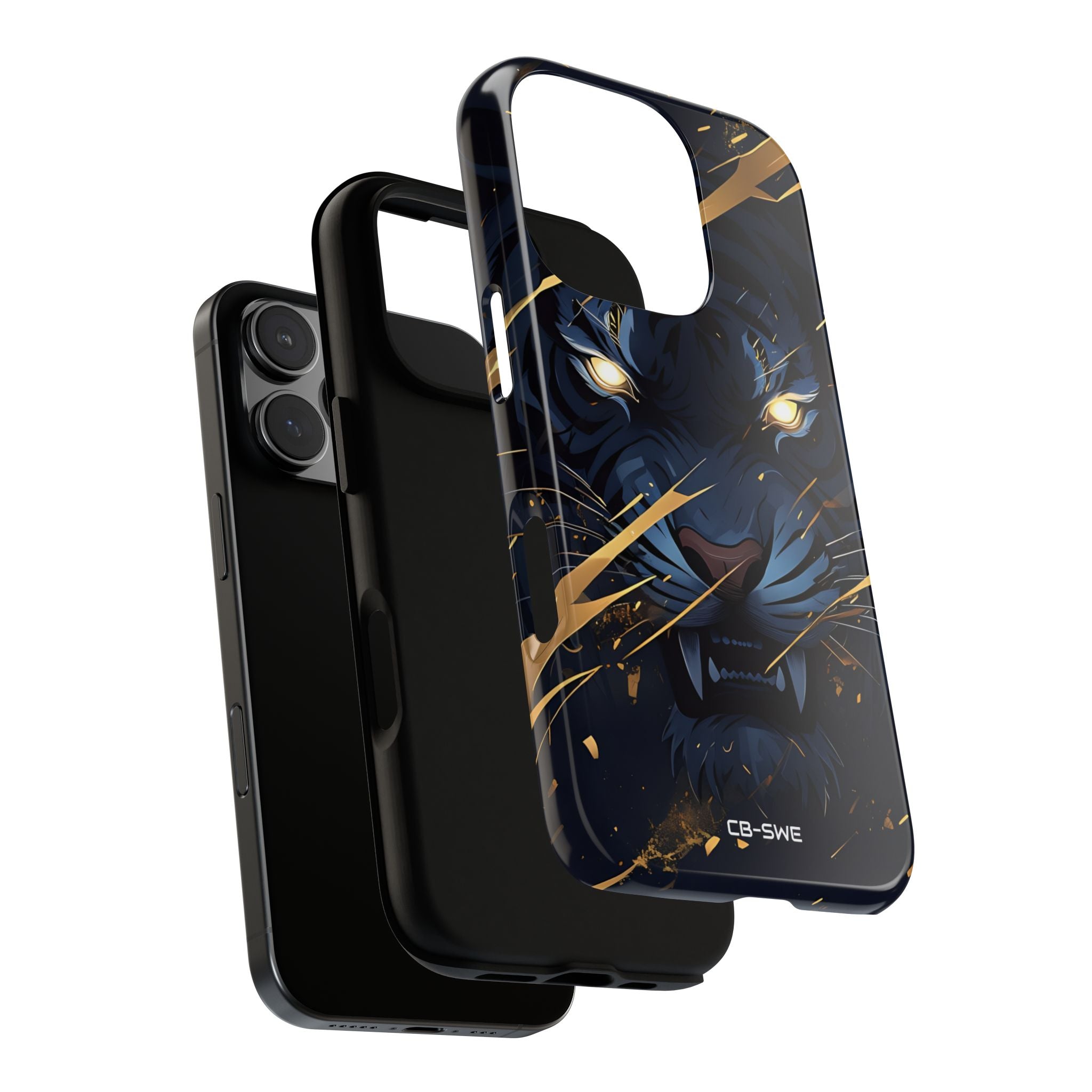 Tiger's Glowing Gaze - iPhone Case