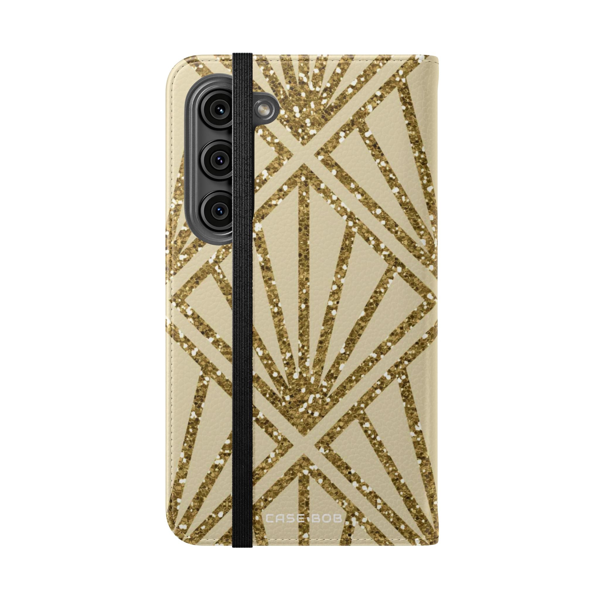 Golden Fan Sparkle - Samsung S23 Case - Wallet