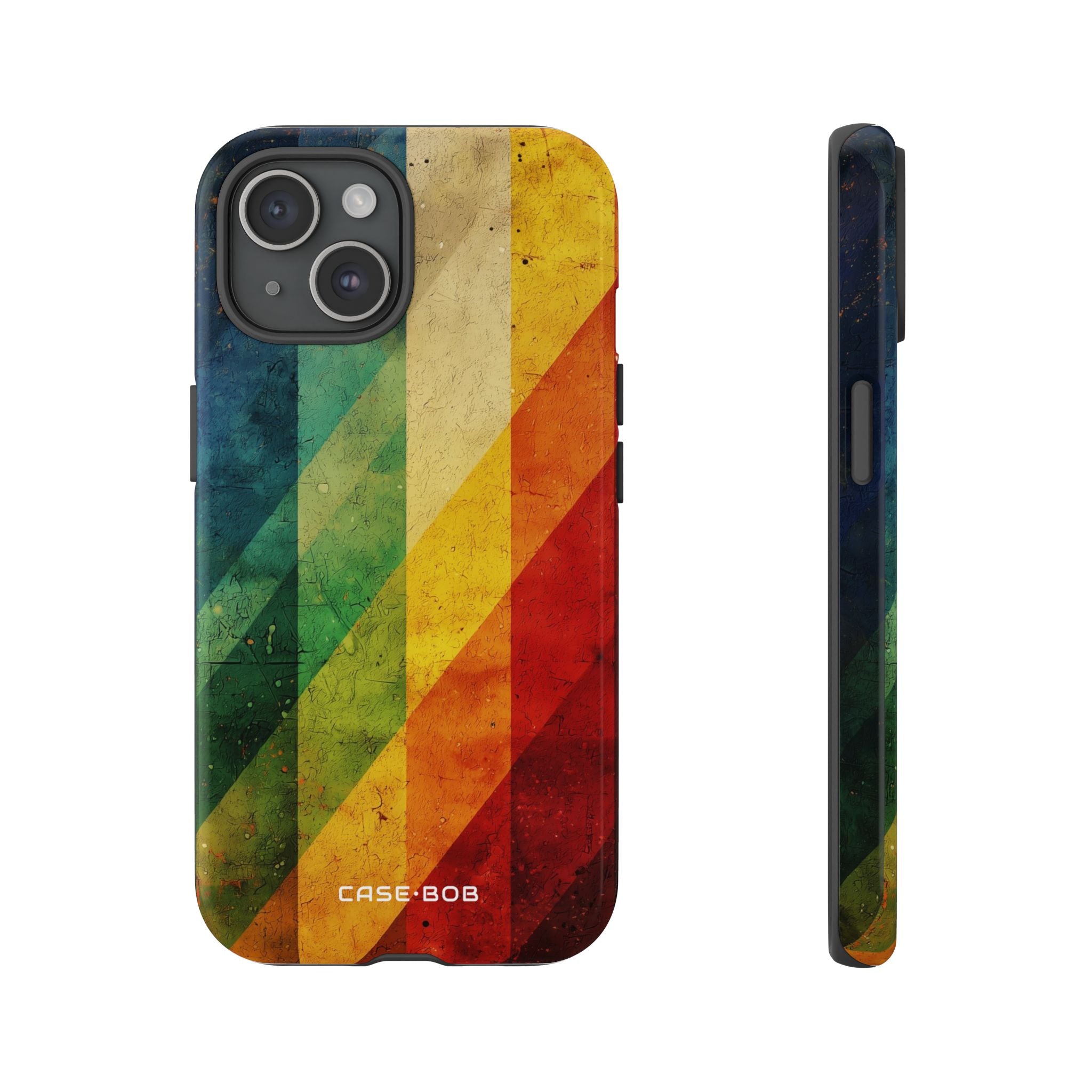 Diagonal Spectrum iPhone 15 Case - Tough