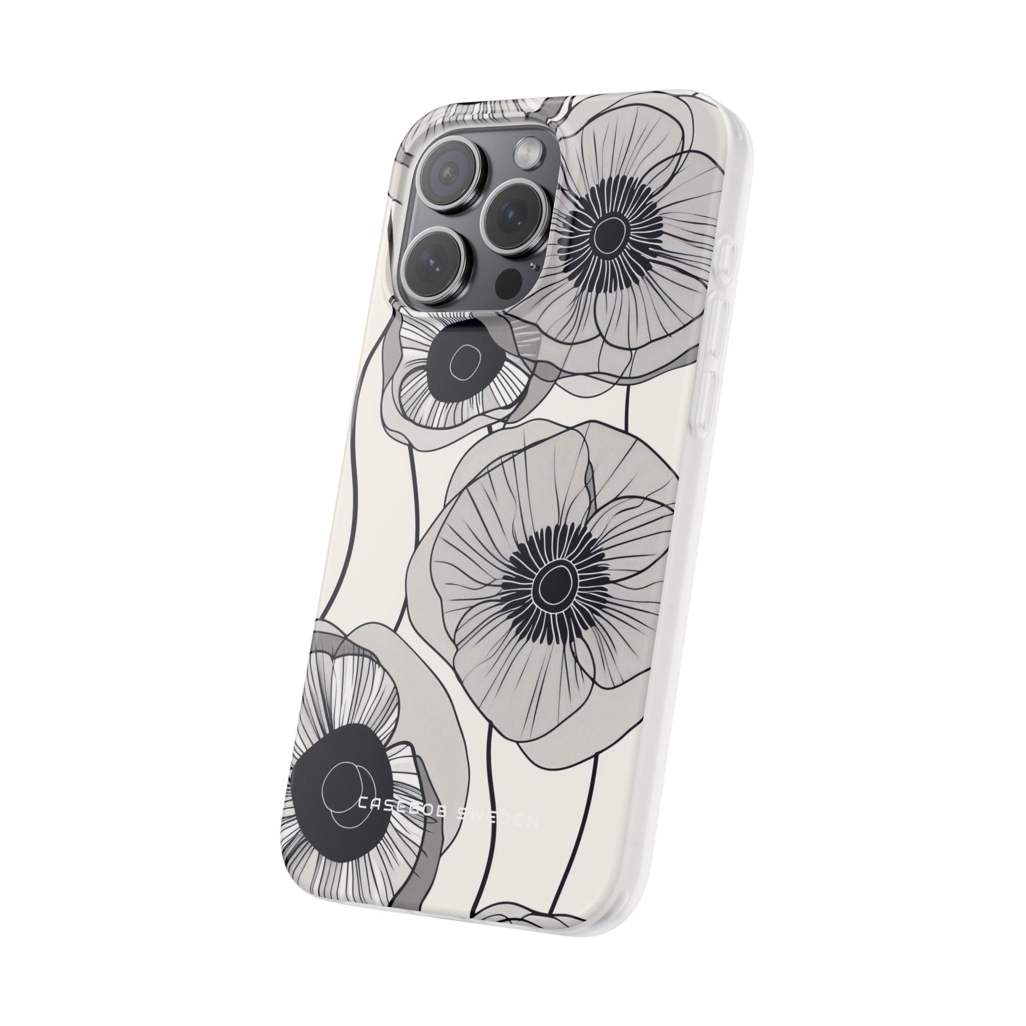 Modern Minimalist Flowers iPhone 15 - Flexi Phone Case