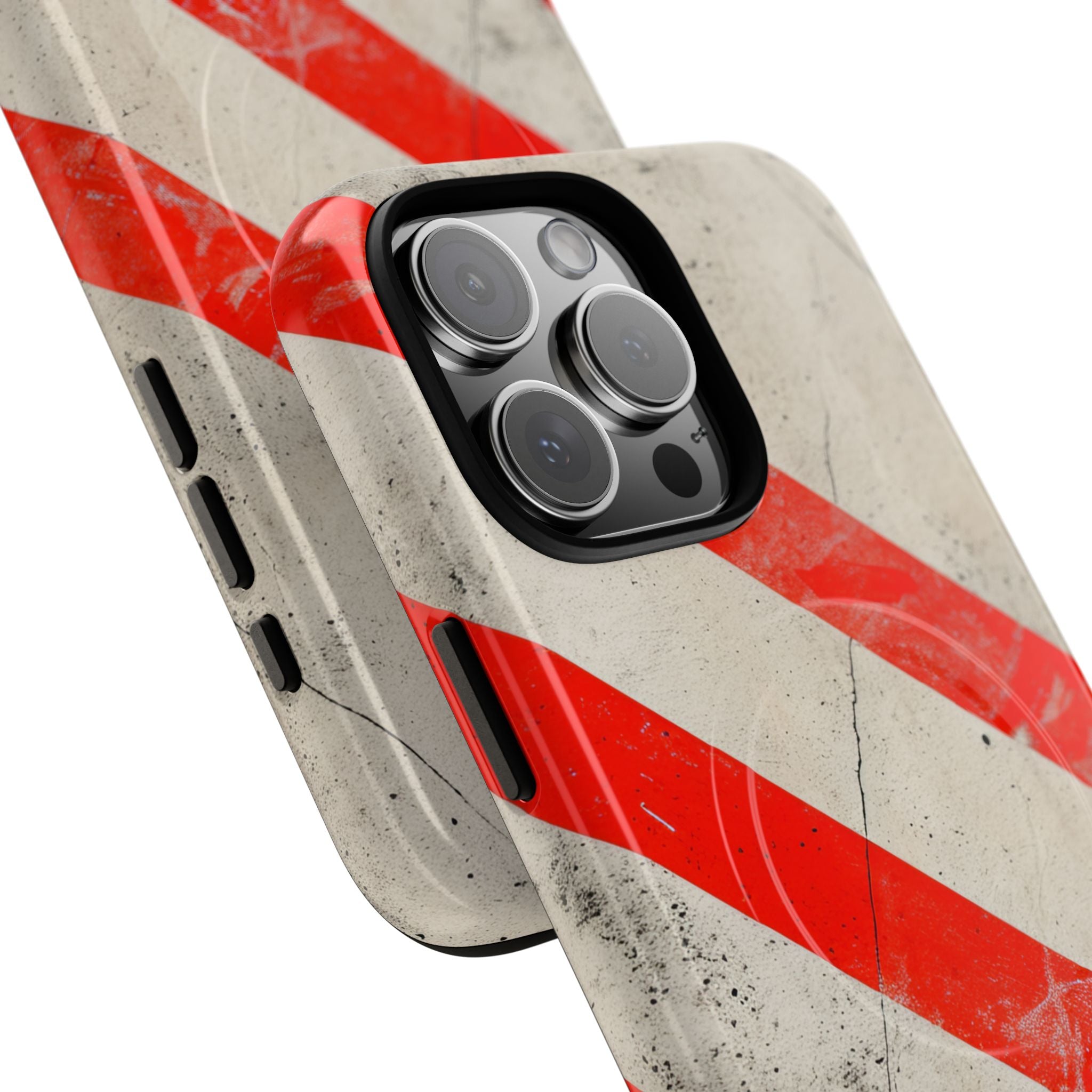 Striker Crimson Stripes iPhone 16 | Tough+ Phone Case