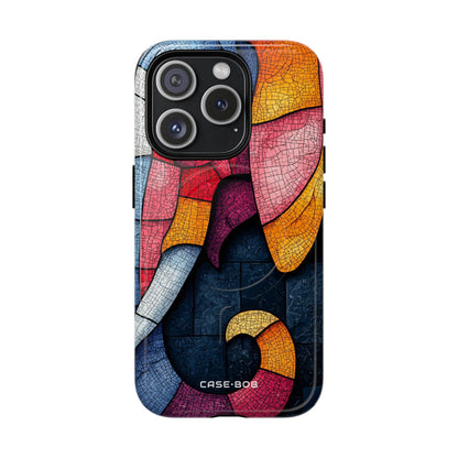 Elephant Mosaic iPhone 15 Pro Case - Tough+