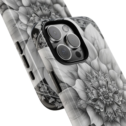 Cosmic Floral Mandala iPhone 16 - Tough