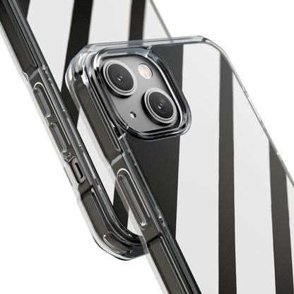 Diagonal Bands Noir iPhone 14 Case - Impact