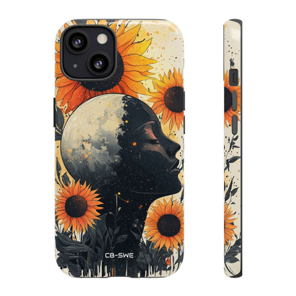 Sunflower Embraces Moon - iPhone Case