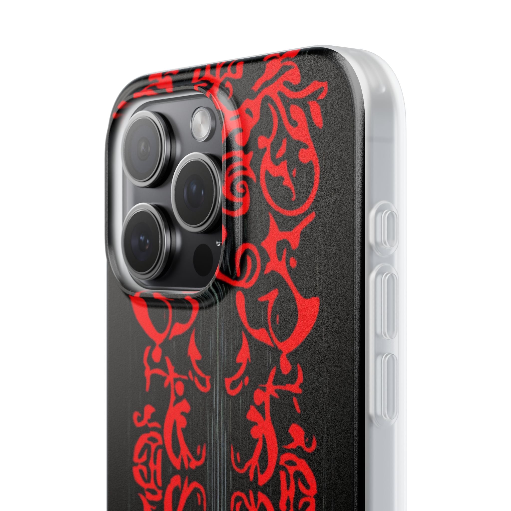 Gothic Crimson Symmetry iPhone 15 - Flexi Phone Case