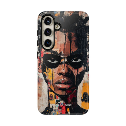 Masked Portrait Drips Samsung S24 Case - Tough