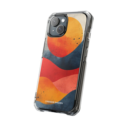 Sunburst Waves - Clear Impact iPhone 15 Phone Case