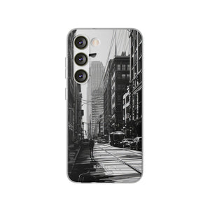 Noir Urban Serenity | Flexible Phone Case for Samsung Galaxy