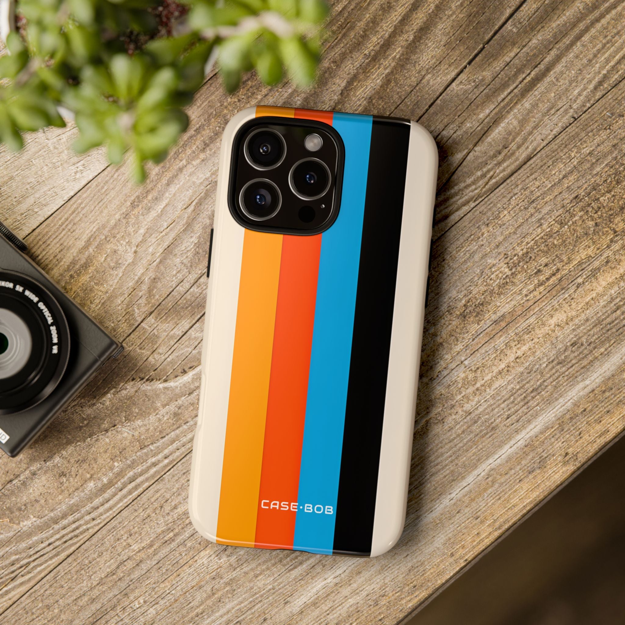 Vivid Stripe Harmony iPhone 16 Pro Max Case - Tough