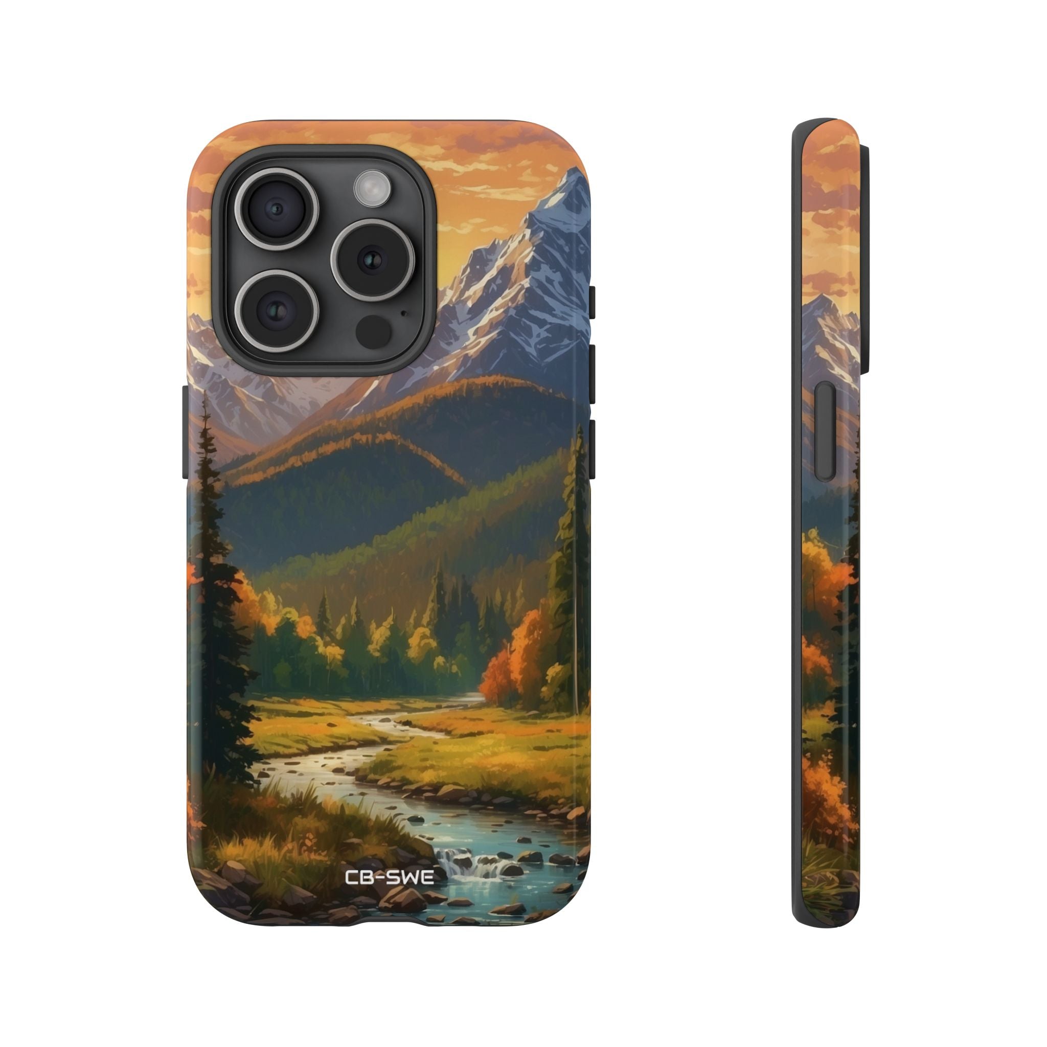 Mountain Reflections Glimmer - iPhone Case