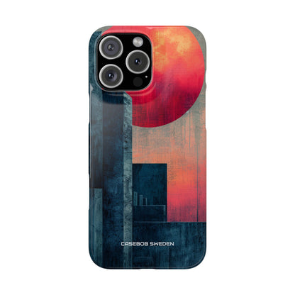 Abstract Geometric Skyline - Slim iPhone 16 Phone Case