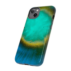 Green Yelly Ink Art iPhone Case (Protective) Phone Case