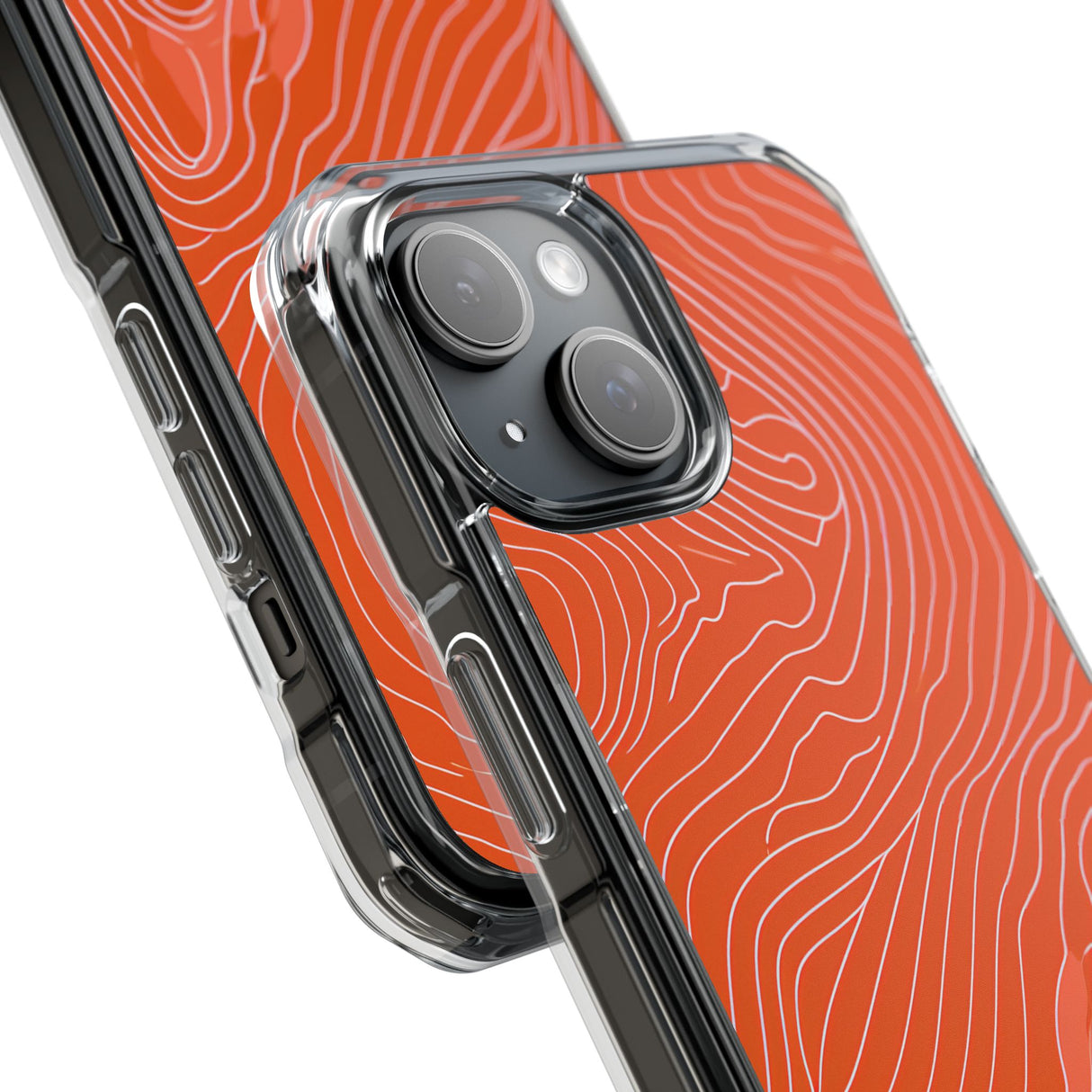 Pantone Tangerine Design | Handyhülle für iPhone (Clear Impact Case – magnetisch)