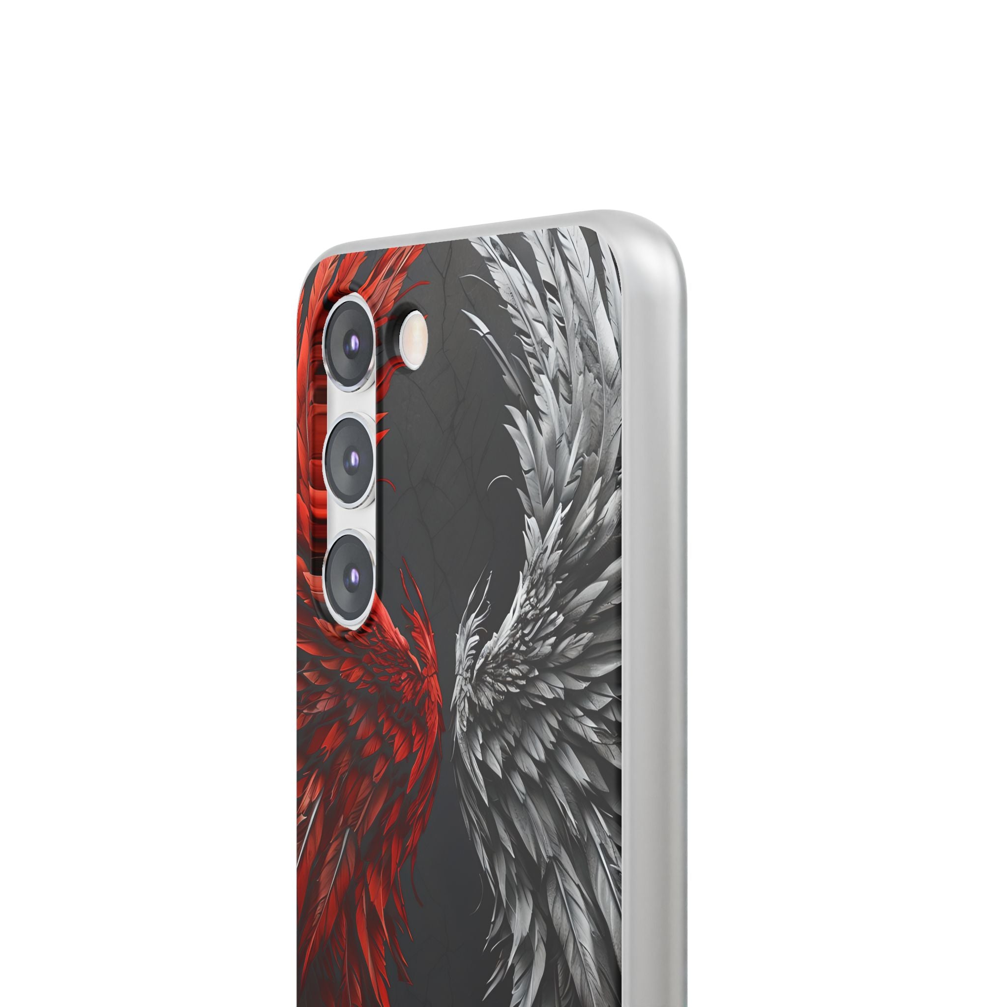 Crimson White Wings Samsung S23 Case - Soft