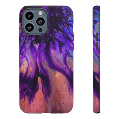 Purple Flow Ink Art iPhone Case (Protective) iPhone 13 Pro Max Matte Phone Case