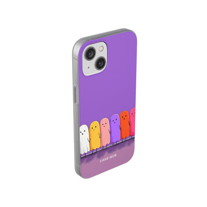 Colorful Ghosts iPhone 14 Case - Soft