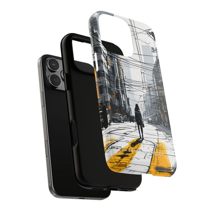 Urban Noir Streetscape iPhone 16 | Tough+ Phone Case