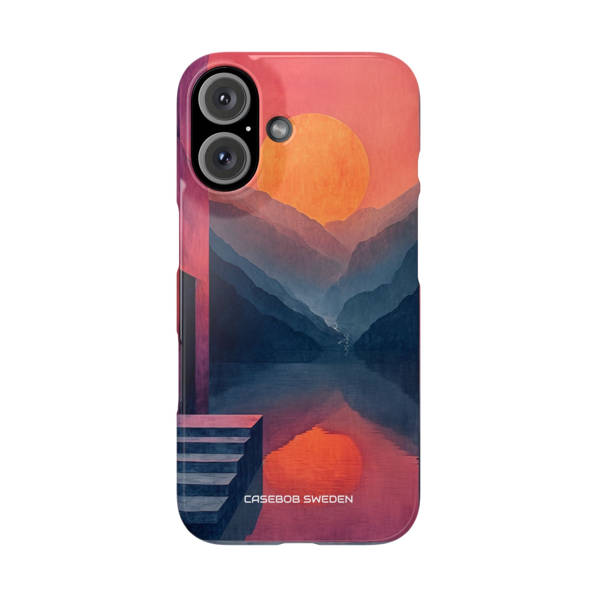 Surreal Sunset Landscape - Slim iPhone 16 Phone Case