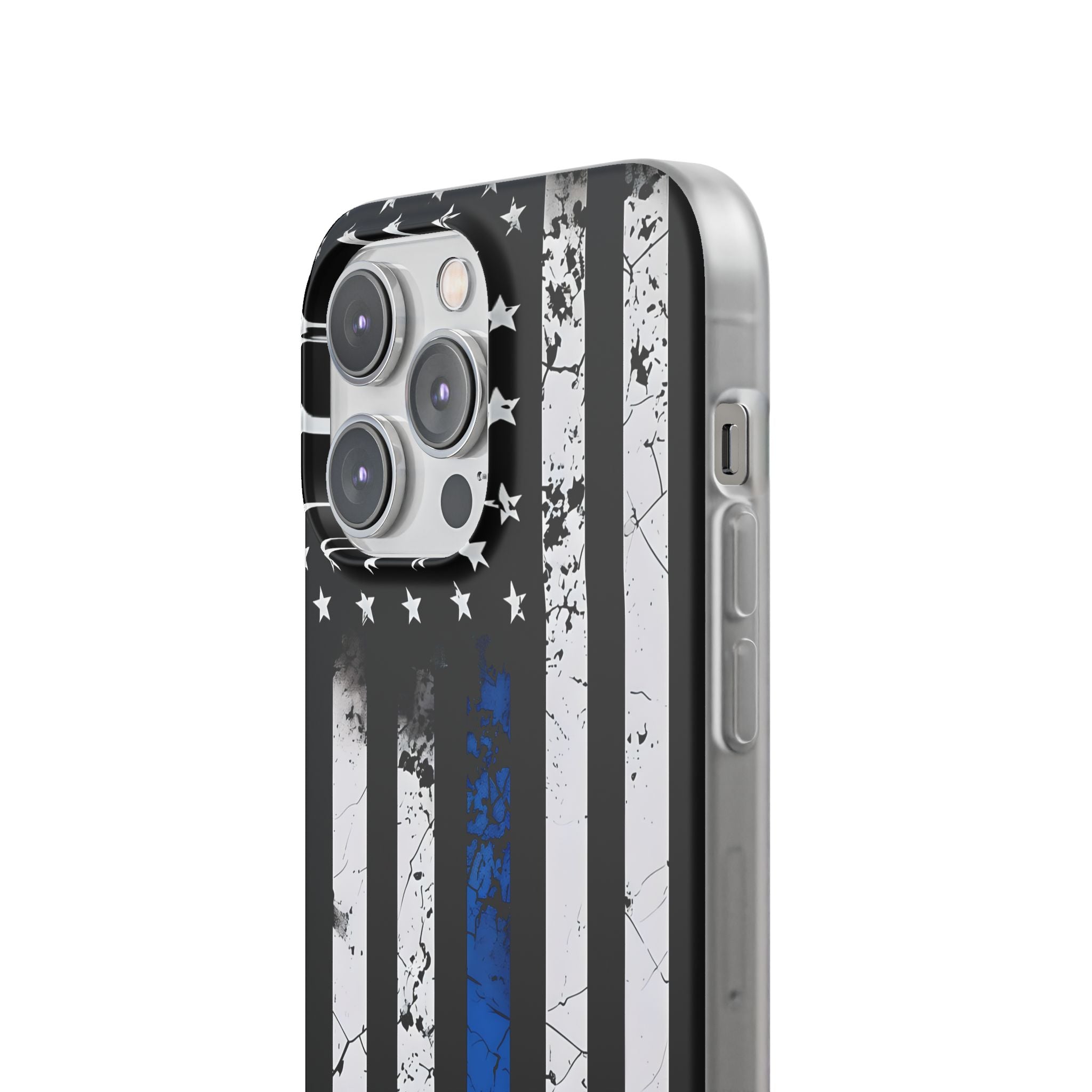 Blue Stripe Flag iPhone 14 Pro Max Case - Soft