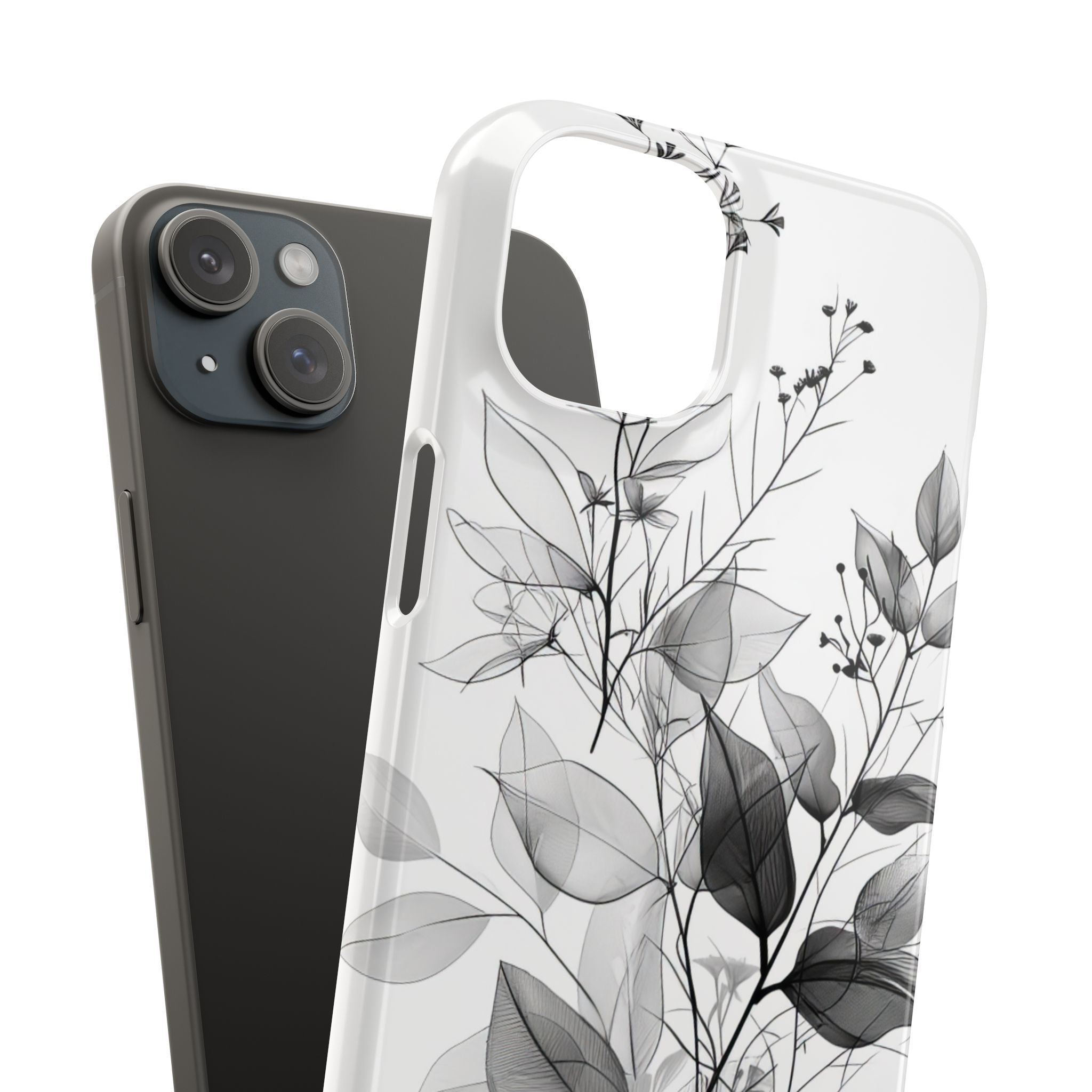 Botanical Line Harmony iPhone 15 - Slim Phone Case