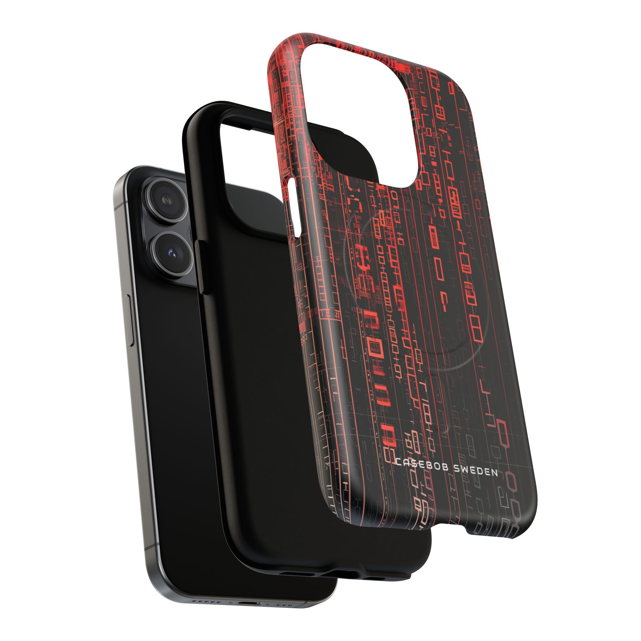 Gradient Cyberflux Network iPhone 15 | Tough+ Phone Case