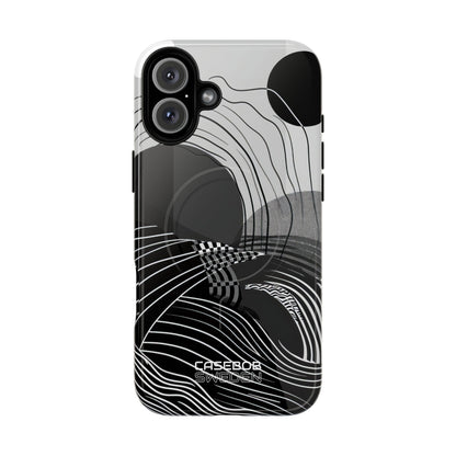 Monochrome Motion Flow iPhone 16 - Tough+