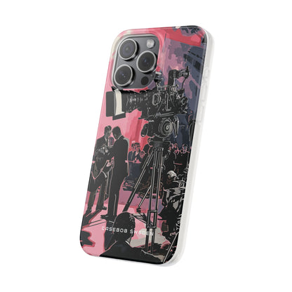 Retro Cinematic Spotlight iPhone 15 - Flexi Phone Case