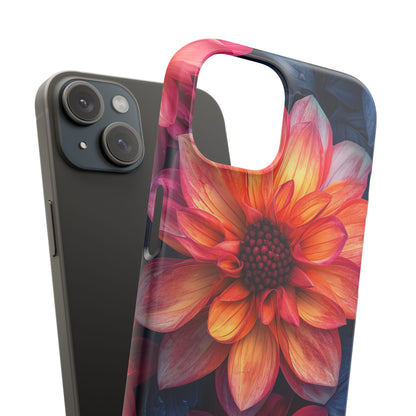 Fiery Bloom Harmony iPhone 15 - Slim Phone Case