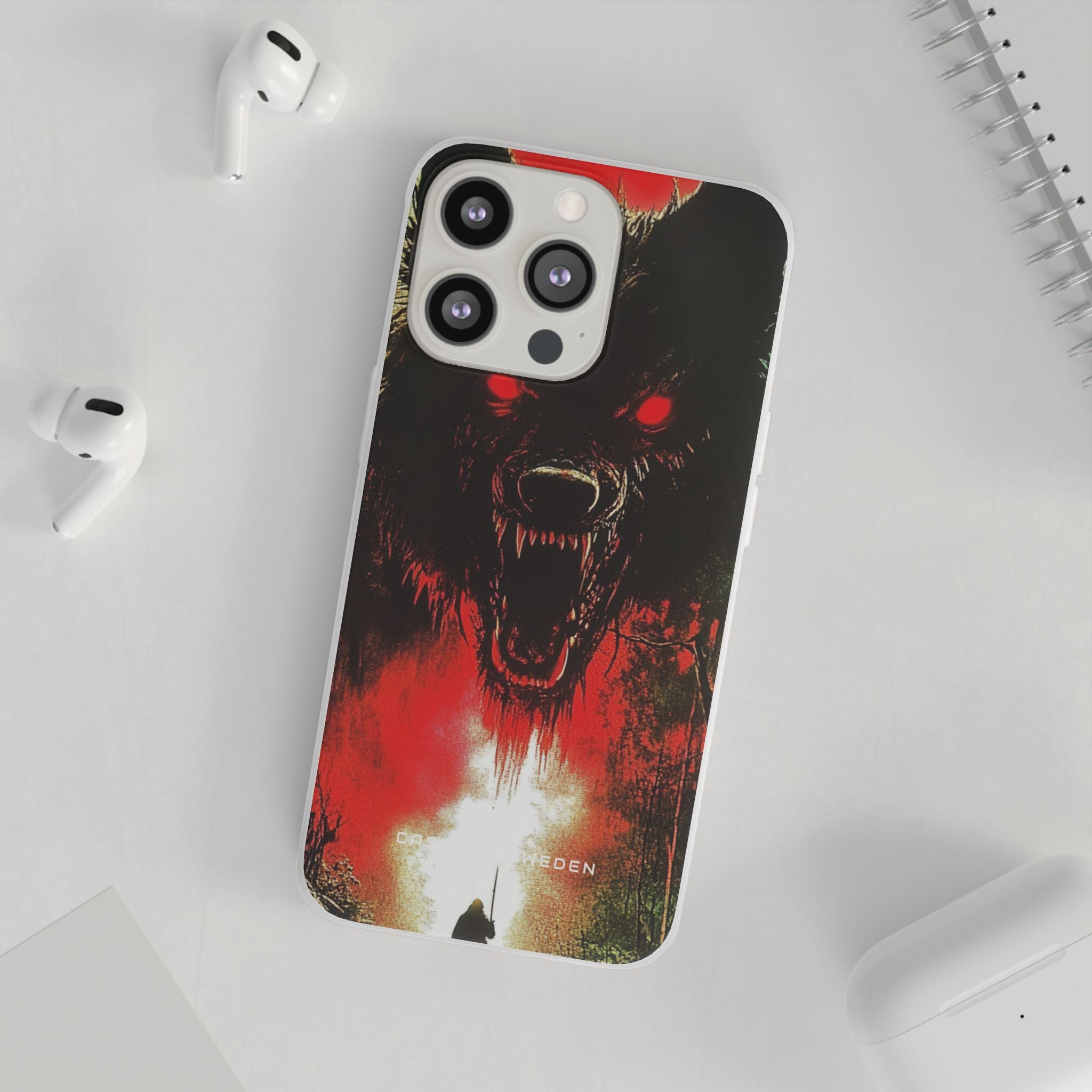 Bloodmoon Wolf's Lament iPhone 13 - Flexi Phone Case