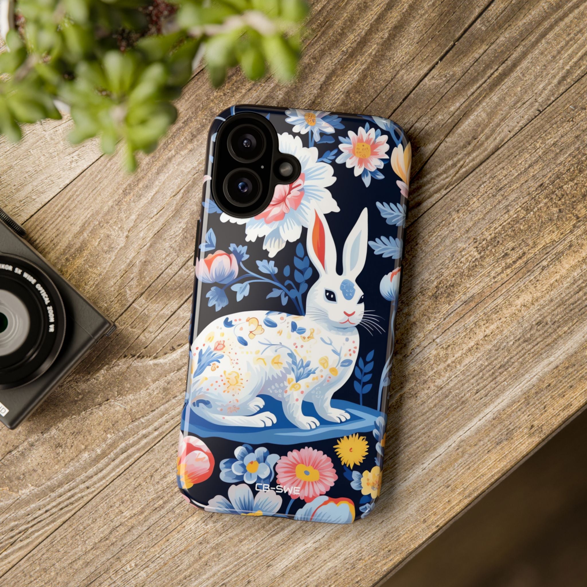 Floral Rabbit Dances - iPhone Case