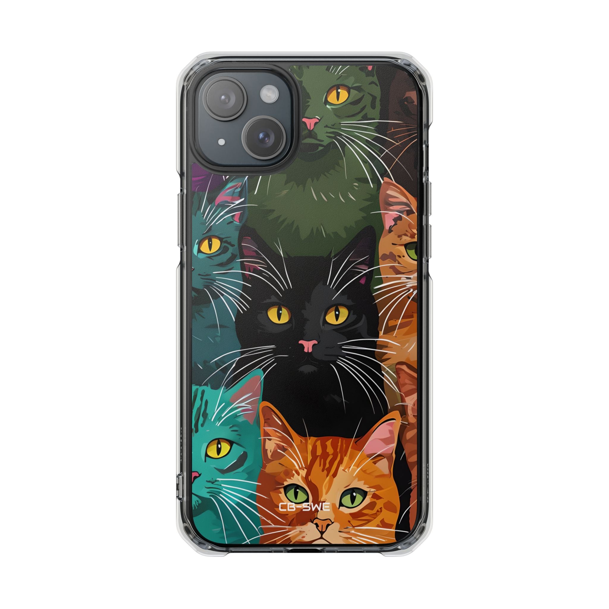 Colorful Cat Charisma iPhone Case - Impact