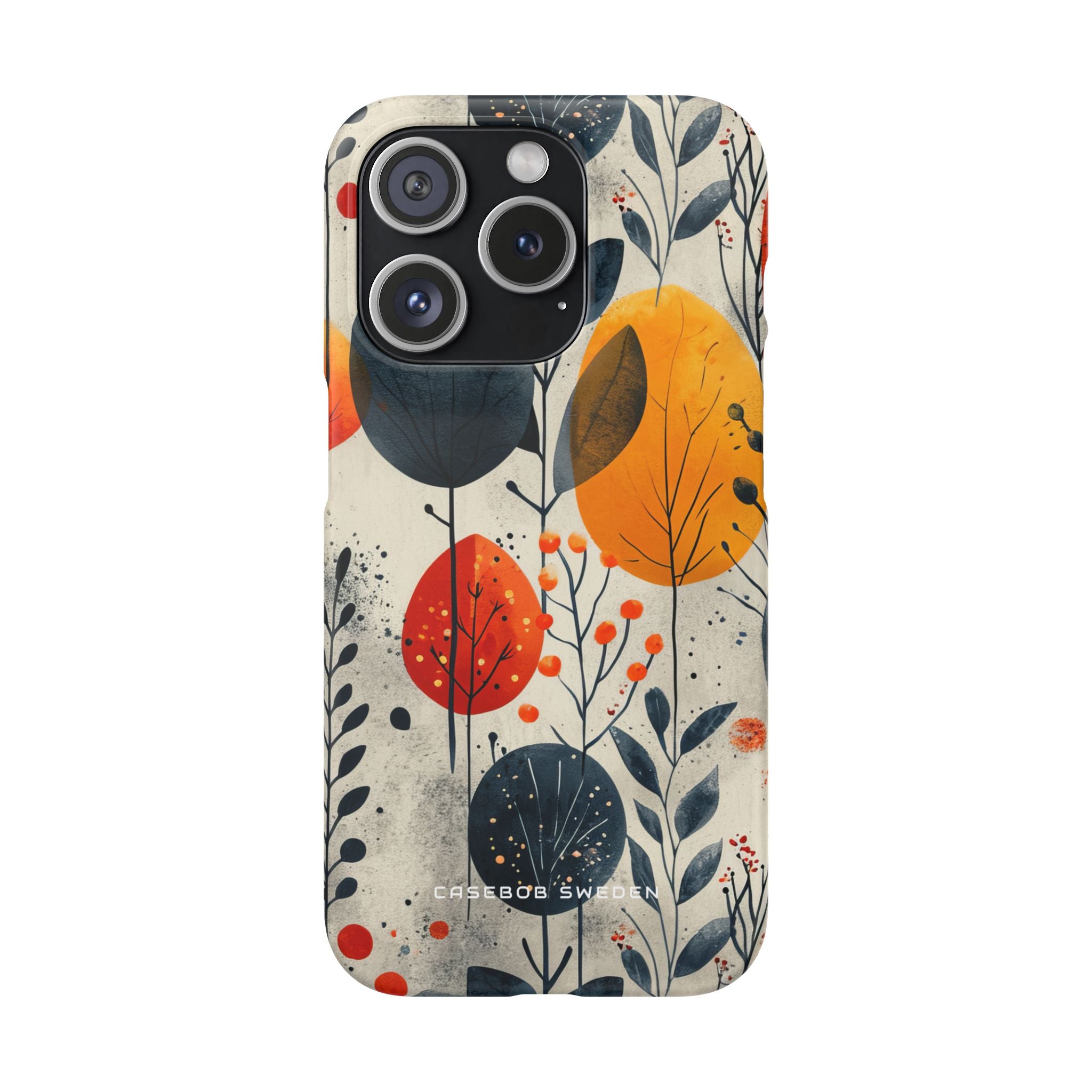 Vibrant Leaf Harmony iPhone 15 - Slim Phone Case